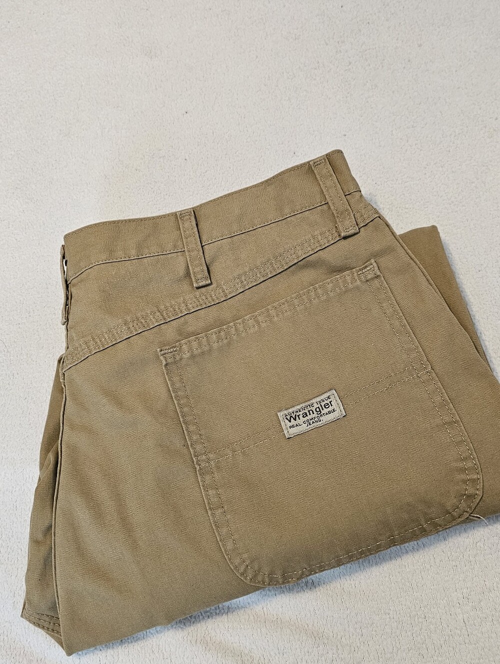 Wrangler Carpenter Brown 38x30 Euc Workwear Jeans Heavy Duty Pants Mens Outdoor